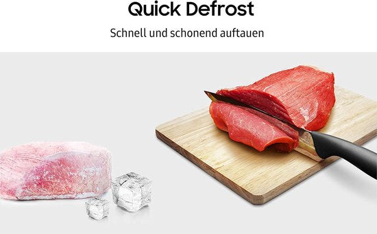 Samsung Mikrowelle MS2AK3515AS/EG – 800 W – Breite 48,9 cm – Innenraum aus kratzfester Keramik-Emaille – „Quick Defrost“-Auftauprogramm Innenraum aus kratzfester Keramik-Emaille