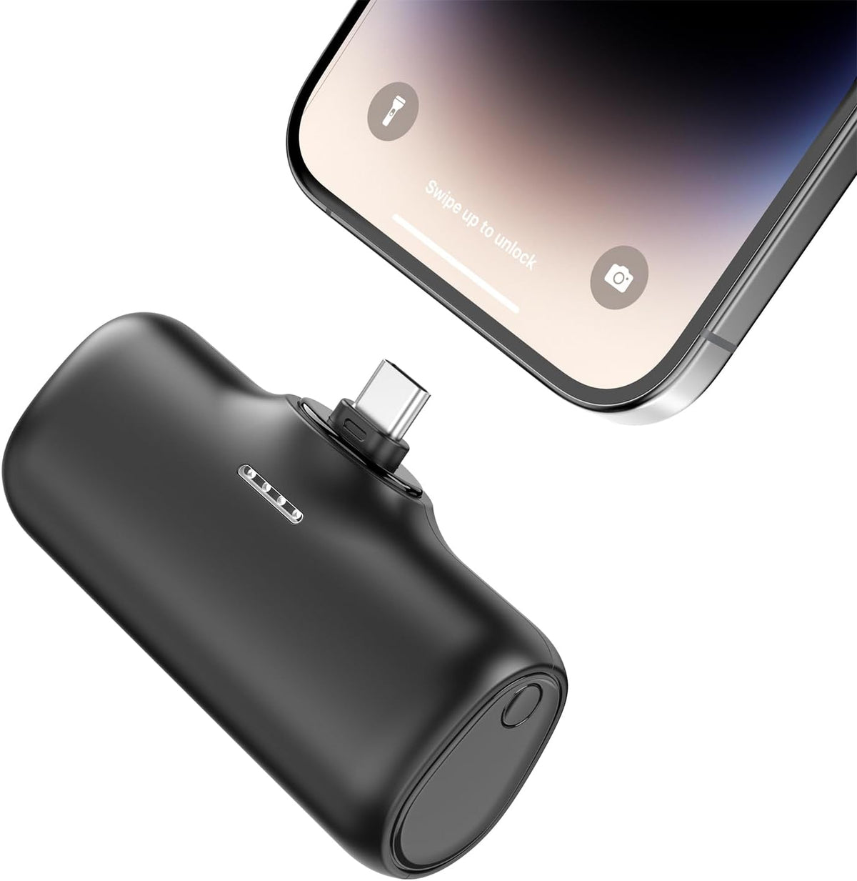 CONXWAN Powerbank 5000 mAh – Kompakt – Integrierter USB-C-Anschluss