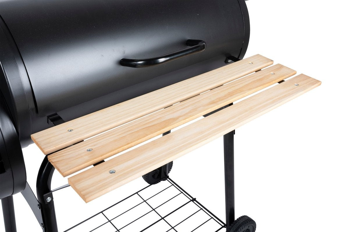 BBQ Collection Holzkohlegrill - 2-in-1 Smoker BBQ - 104 x 58 x 114 cm - Schwarz