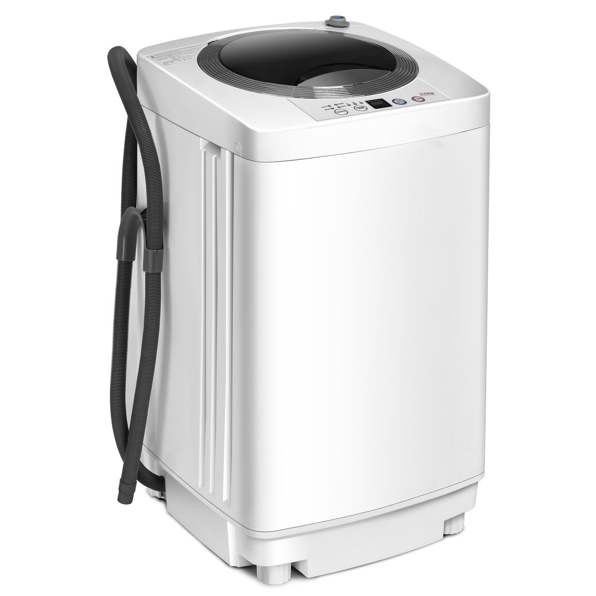 Coast Vollautomatische Waschmaschine – 2-in-1: Waschen und Schleudern – kompakt – weiß