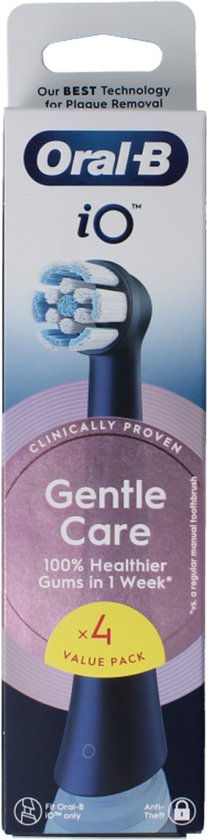 Oral-B Aufsteckbürsten iO Gentle Care Schwarz – 4 Stück