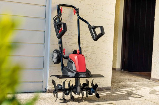 Scheppach Elektrische Gartenfräse MTE460 1500 W – Bodenfräse & Kultivator – 45 cm Arbeitsbreite – 22 cm Arbeitstiefe – 24 Messer für Gemüsegarten, Beete und Rasenflächen