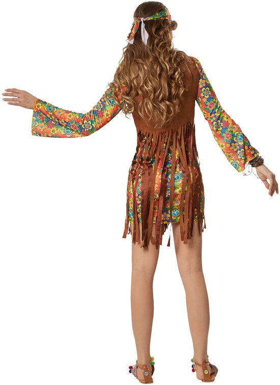 dressforfun - Rebel Hippie Squaw L - Faschingskostüm Halloween Kostüm Faschingskostüm Karneval Partykleidung Partykleidung - 302625