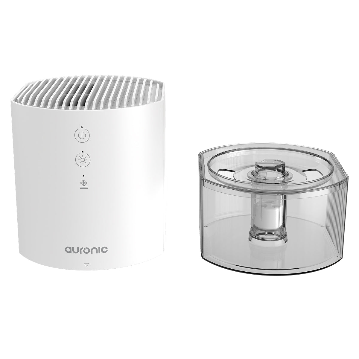Auronic Luftentfeuchter Mini XS – 900 ml – 23 W – Bis zu 240 ml pro Tag – <40 dB