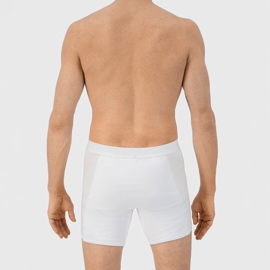 Fibershirts Anti-Sweat Boxershorts - Integriertes Schweißpolster - Atmungsaktives MicroModal - Anti-Transpiration - Herren - Größe XL - Weiß