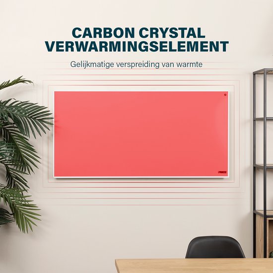 Infrarot-Heizpaneel – Princess Elektroheizung 700 W – 125 x 65 cm – Infrarot-Heizung – Infrarot-Heizpaneel 348070 – Inklusive mobiler App – Smart – WLAN – mit App – Freistehend/Wandmontage – Energieeffizient – Versetzbares Infrarot-Heizpaneel – Weiß