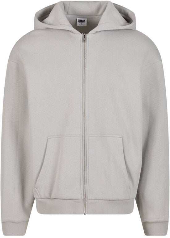 Urban Classics – Flauschige Weste mit Kapuze – S – Grau