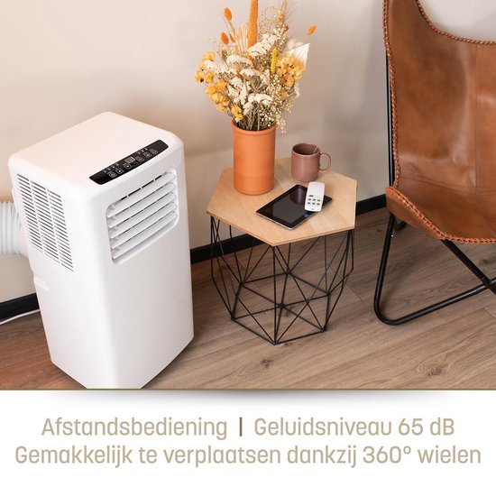 Mobile Klimaanlage – Eden ED-7007 Klimaanlage mit Fernbedienung – 7000 BTU – Energieeffizienzklasse A - Für Räume bis zu 60 m³ - Temperatureinstellung von 16 °C bis 31 °C - Leistungsstarke Klimaanlage, Ventilator und Luftentfeuchter in einem + Kostenloses