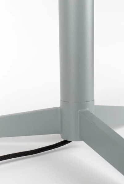 Zuiver Shelby Tischleuchte - Grau - 48 x 36 cm - Minimalistisches Design mit Stoffschirm
