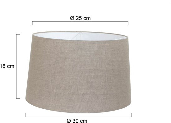 Steinhauer - Lampenschirm - Rund 30 cm - Grau - Träger oben