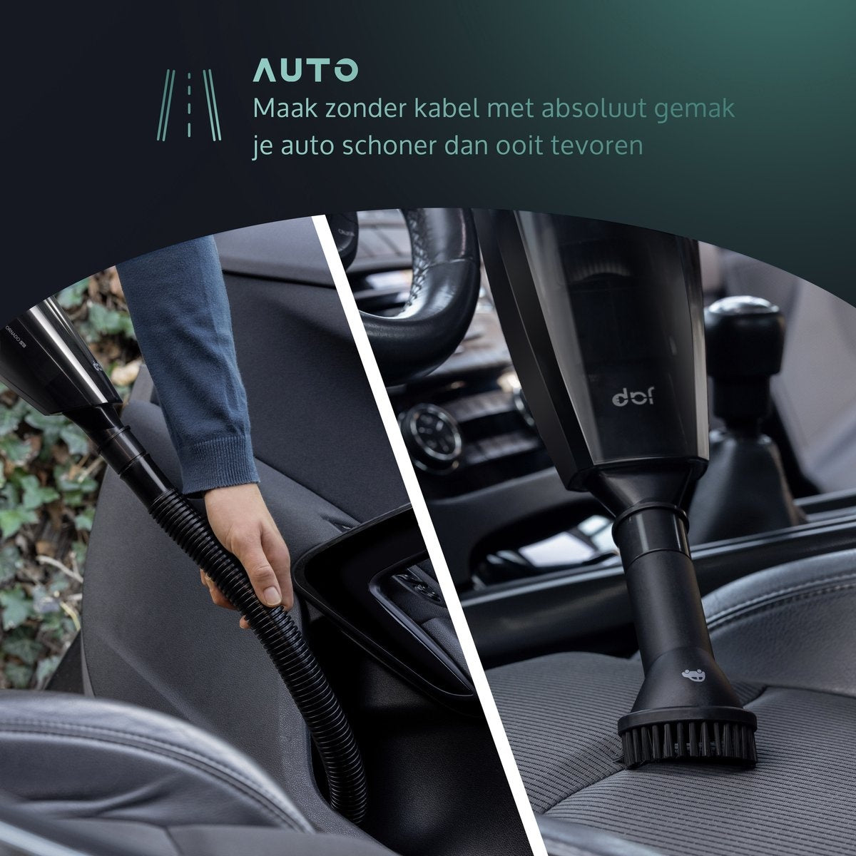 JAP Tornado S3C - Fest und flüssig - Alles in einem Handstaubsauger - Auto, Haustiere und Haus - Kabellos - Beutelloser Staubsauger - 5 Köpfe - 22.2V - Carbon