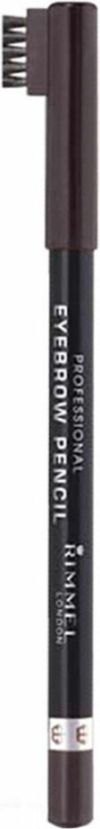 Rimmel London Professional Augenbrauenstift – 001 Dark Brown – 1 g – mit Kamm – wischfest