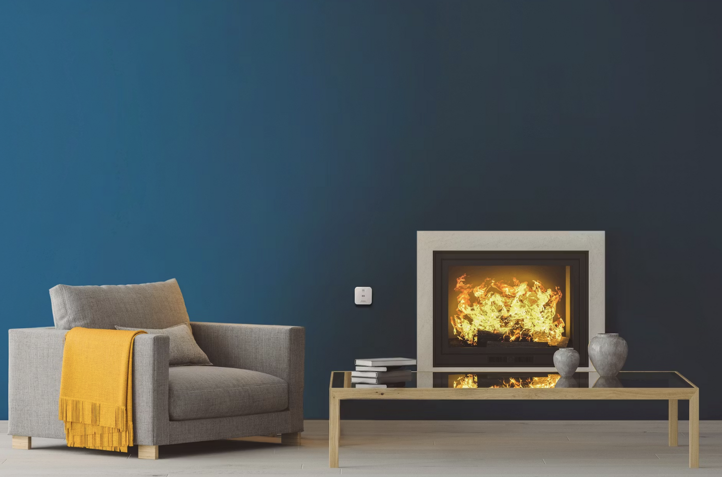 Ledvance Smart Wifi Kohlenmonoxidmelder - 85x27x85 mm - Kompakt und intelligent - Weiß