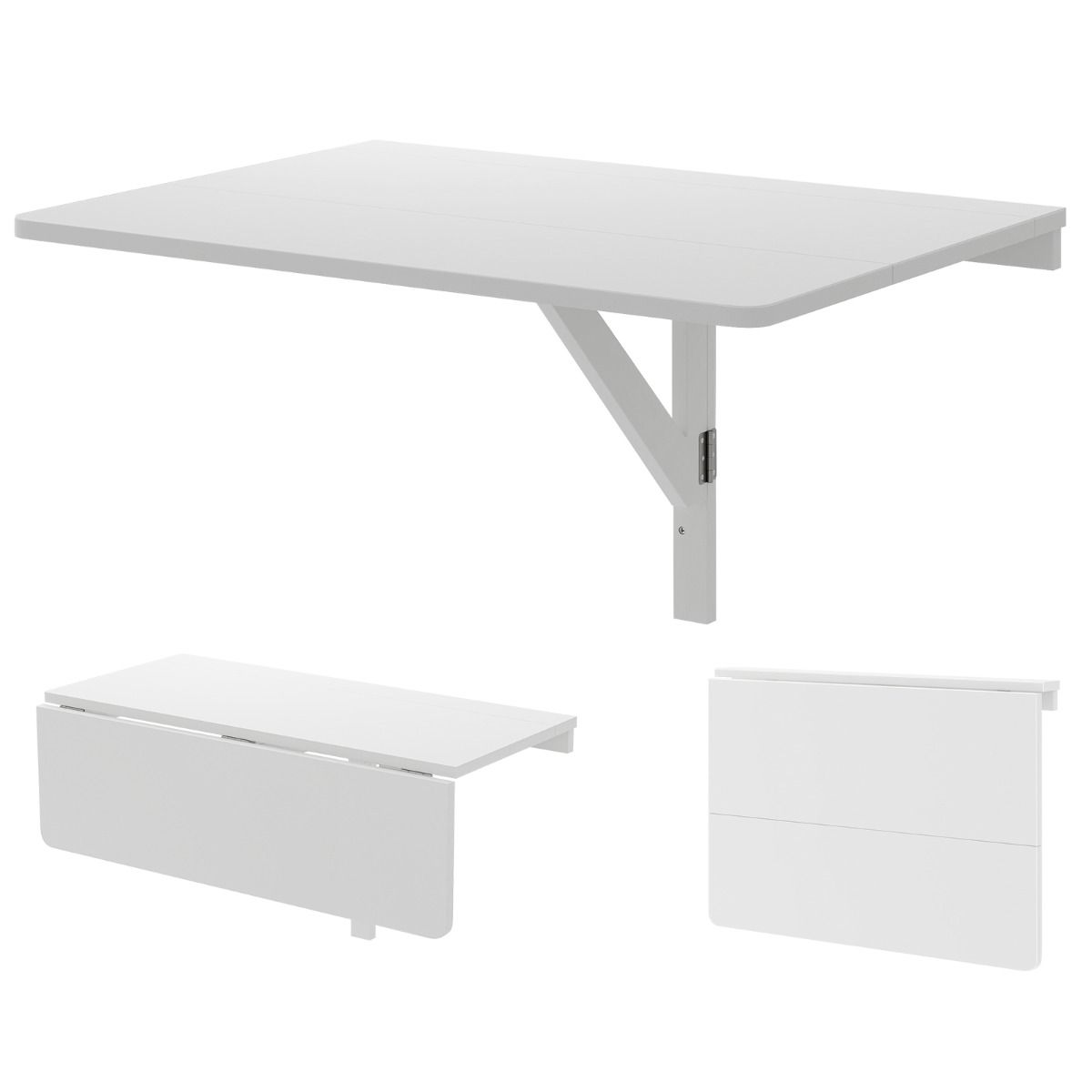 Coast Wand-Klapptisch - weiß - 80 x 60 x 45 cm
