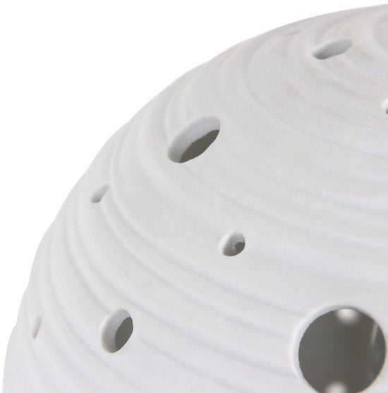 Anne Lighting Tischlampe Jazz – weiß – Keramik – 20 cm – E14-Fassung – 3110W