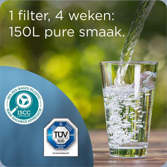 BRITA Wasserfilterkanne Marella Cool – 2,4 l – Blau – inkl. 3 MAXTRA PRO Pure Performance Wasserfilterkartuschen – Vorteilspackung