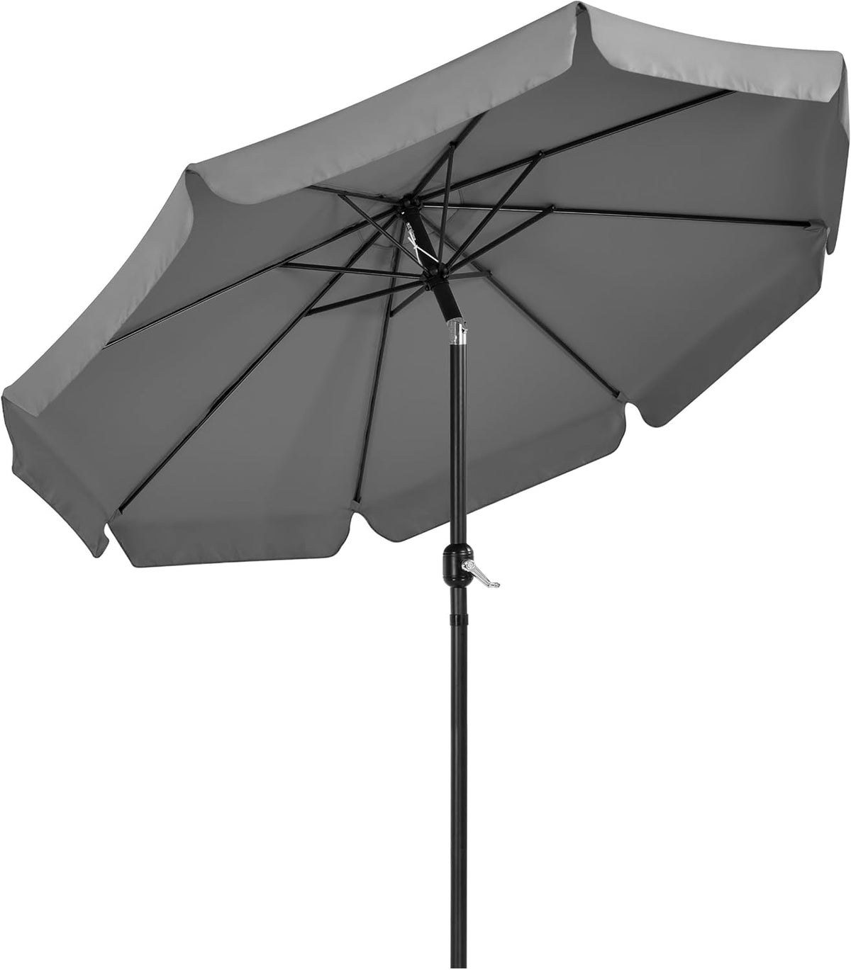 Gartenschirm „Parasol“ 268 cm mit Schwenkfunktion, Pendelmechanismus und 8 Streben, grau