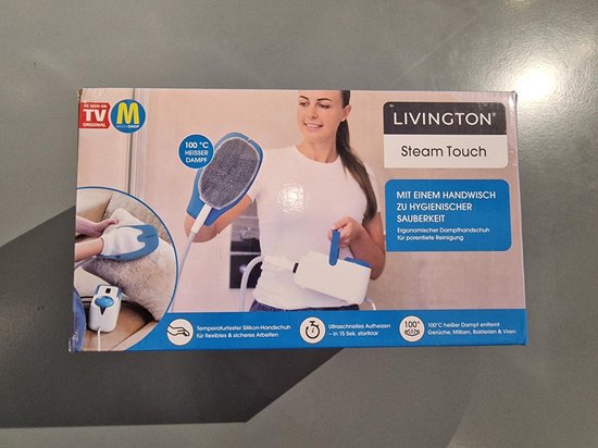 Livington SteamTouch – Ergonomischer Handdampfreiniger – Innovativer Dampfhandschuh für eine hygienische Reinigung