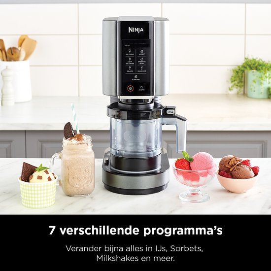 Ninja Creami – 7-in-1-Eismaschine – Ice Cream Maker für Speiseeis, Milchshakes, Smoothie-Bowls und mehr – Foodi – NC300EU