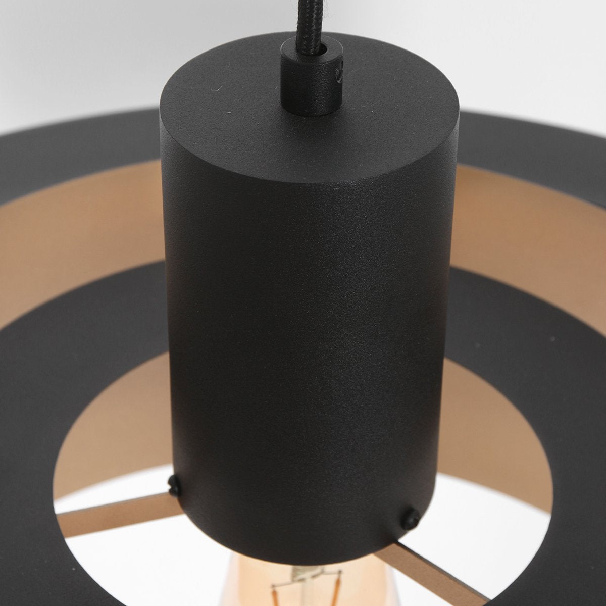 Anne Lighting Hängeleuchte Flinter - Ø50 cm - Metall - E27 - Schwarz