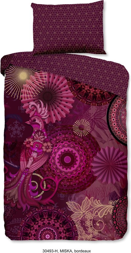 Hip - Bettbezug "Miska" - Bordeaux - 140x200 cm