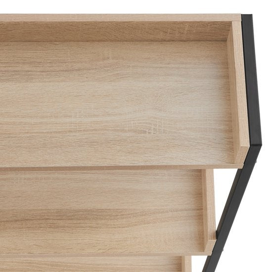 tectake Badregal Seattle 67 x 25 x 165,5 cm Industrielles helles Holz, Eiche Sonoma - 404864