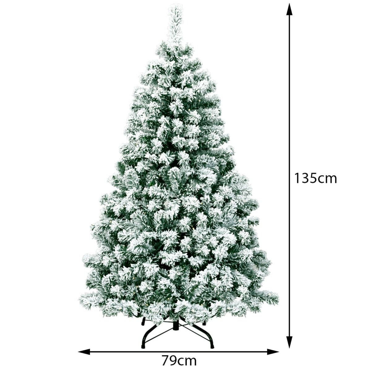 Coast 135 cm großer Weihnachtsbaum verschneit mit Metallständer