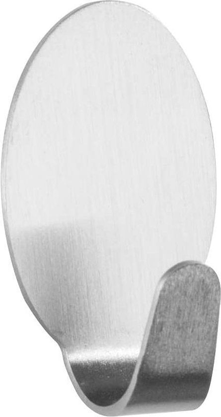Wenko Wandhaken „Zwerg“, 2,6 cm, Edelstahl, matt-silber, 2 Stück
