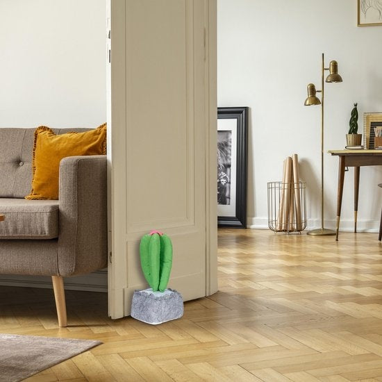 Relaxdays Türstopper Kaktus - Türstopper Kind - Türpuffer - Türstopper für innen - Sand