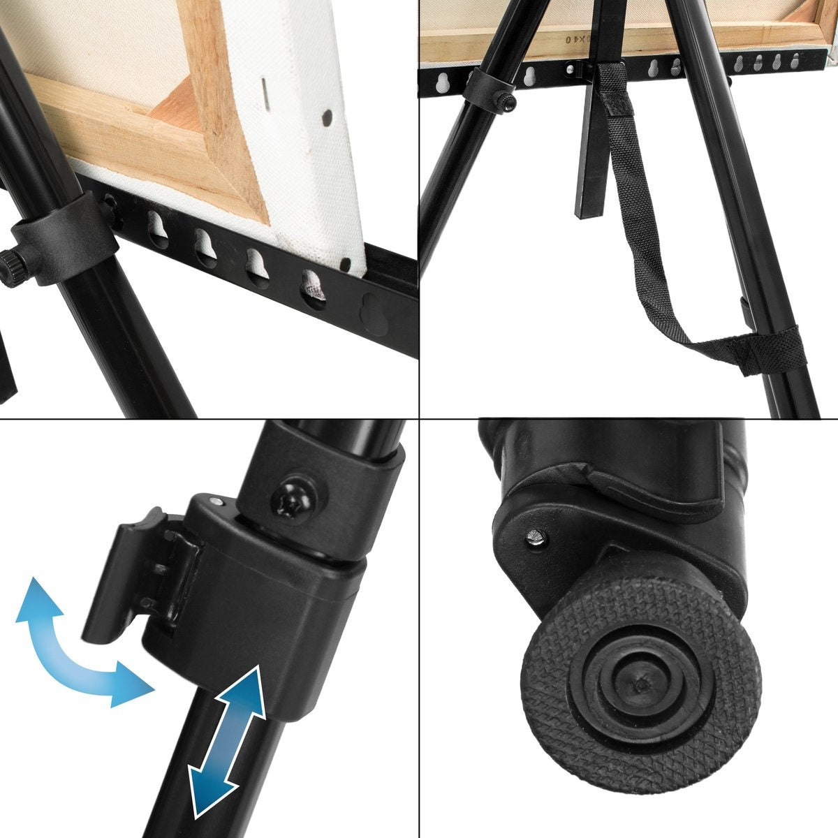 Staffelei klappbar - mit Tasche - höhenverstellbar