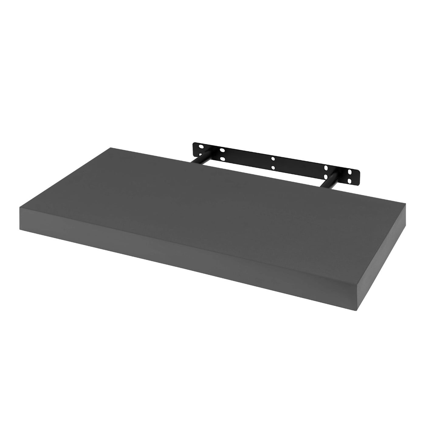 WOLTU RG9368dgr – Schwebendes Wandregal – MDF mit PVC-Furnier – Dunkelgrau – 50 x 23 x 3,8 cm