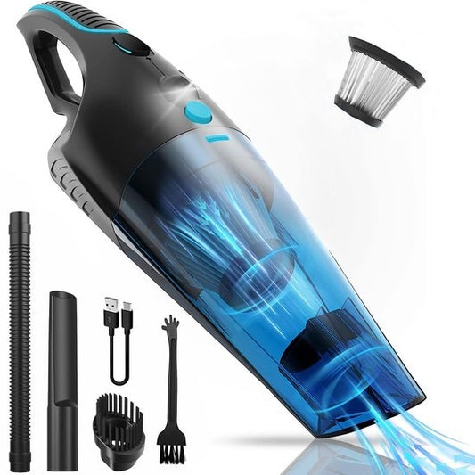Strex - kabelloser Nass- und Trockensauger - Dustbuster - 3 Aufsätze - 14000PA - LED-Beleuchtung