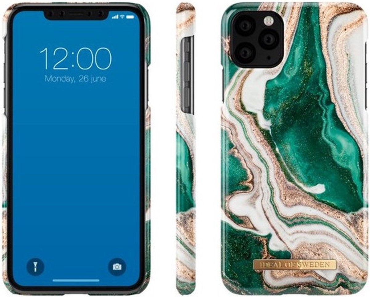 iDeal of Sweden iPhone 11 Pro Backcover Fall - Golden Jade Marmor