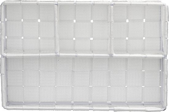 Wenko Organizer Adria 17 × 26 × 6,5 cm, Polypropylen, weiß