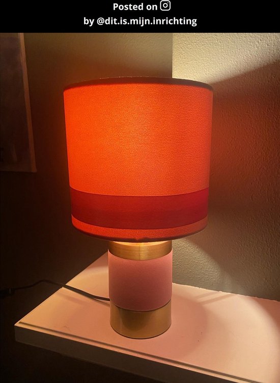 Lucide EXTRAVAGANZA FRIZZLE – Tischlampe – Ø 18 cm – 1xE14 – Rosa