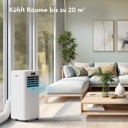 Auronic Mobile 3-in-1 Klimaanlage - 7.000 BTU mit 2 Fensterabdichtungskits - kühlt bis zu 20 m² - Weiß