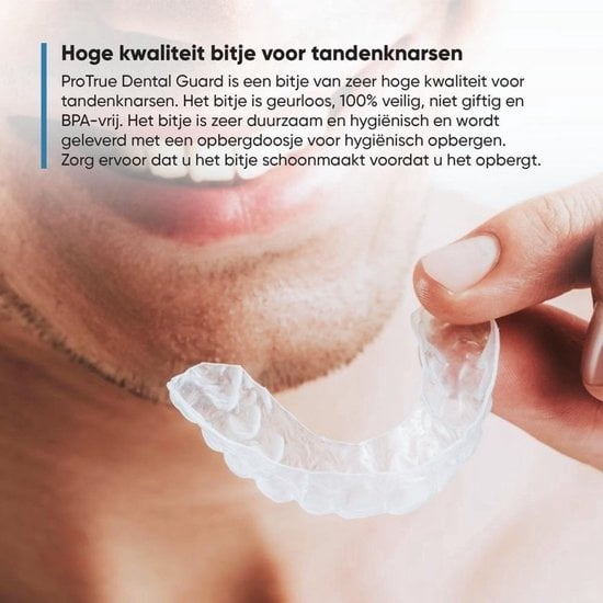 Whitee 4x Anti Grind Bit in 2 Größen - Nachtspange - Zähneknirschen Bit - Aufbissschutz gegen Zähneknirschen & Bruxismus