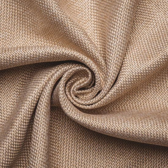 Larson - Luxuriöser gewebter Verdunkelungsvorhang - Ringe - Beige - 300 x 250 cm - Verdunkelung & Konfektion