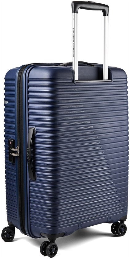 American Tourister Liftoff 4-Rad-Trolley 67 cm mit Erweiterungsfalte – Hartschalenkoffer – TSA-Schloss – Mitternachtsblau