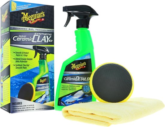 Meguiar's Hybrid Ceramic Synthetic Clay Kit - Keramische Synthetik Clay Kit