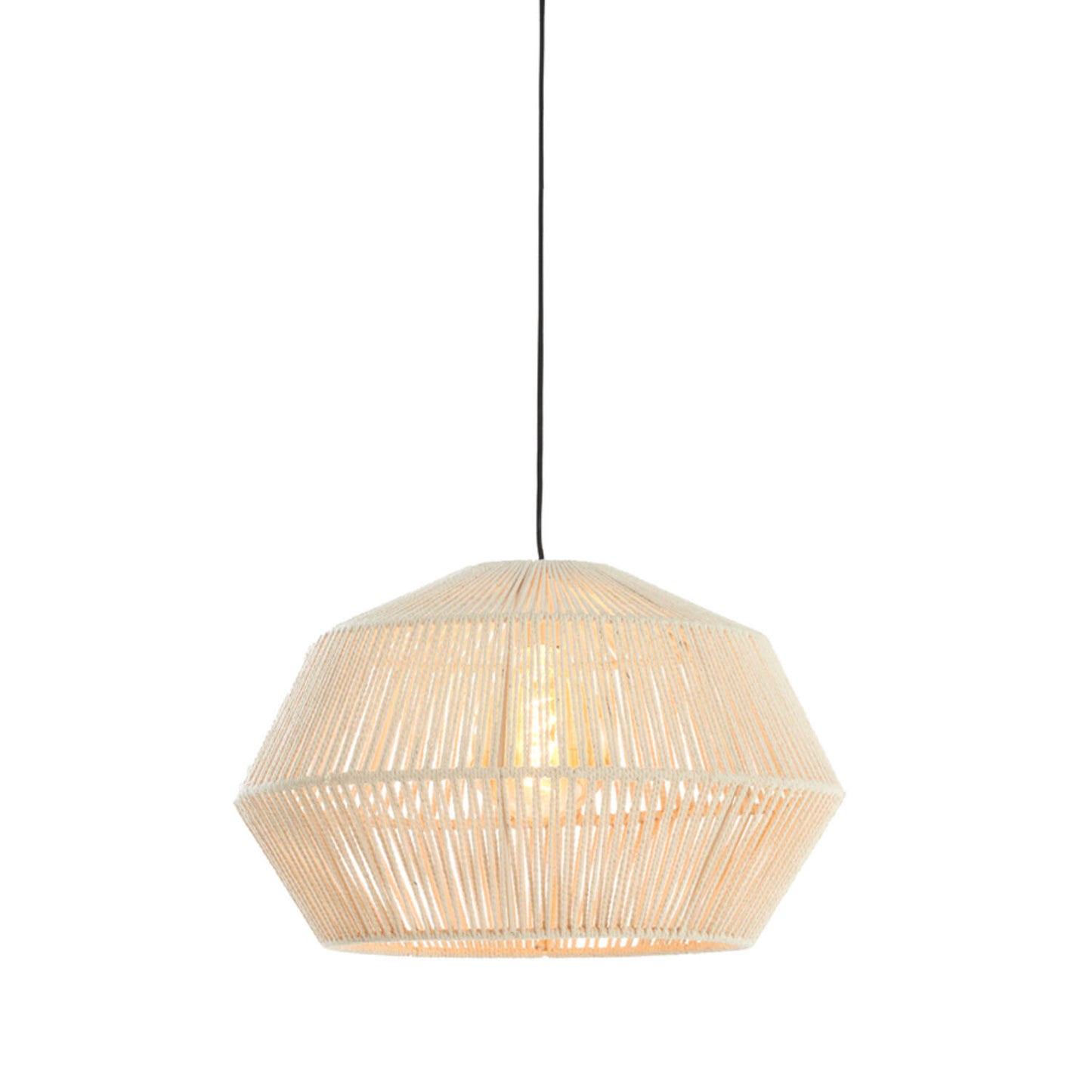 Light & Living Deya Hängeleuchte Creme – Ø 49 x 30 cm – Metall