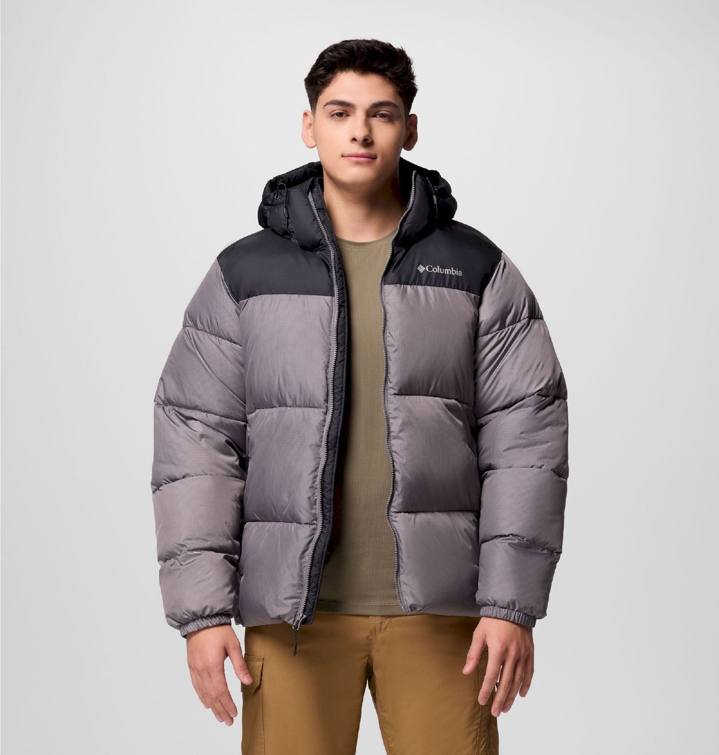 Columbia Men's Winter Jacket - Omni-Shield Puffect - Kapuzenjacke - XXL - Dunkelgrau