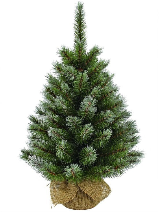 Triumph Tree Kunstweihnachtsbaum aus Jute – Kunstweihnachtsbaum H 60 x Ø 38 cm – Grün, matt