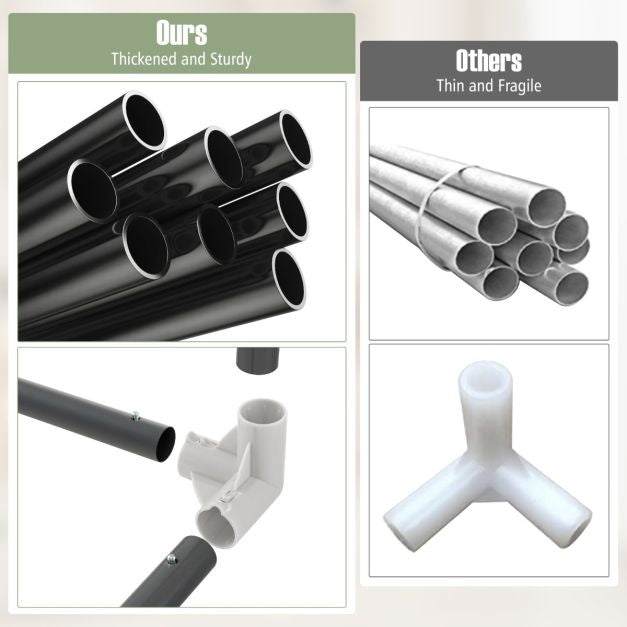 Coast Baby Laufstall mit 50 Bällen und 2 Türen - 206 x 147 cm - grau