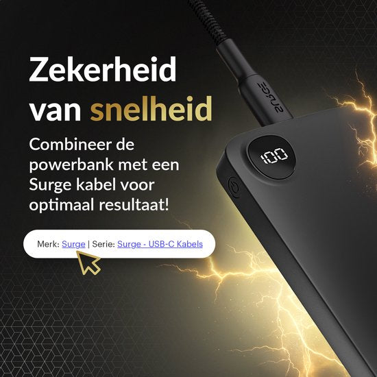 Surge USB C auf USB C Kabel - 100W - 2 Meter Ladekabel - Schnellladegerät mit 15% Kevlar - Geeignet für Samsung / MacBook / iPhone 15 und 16 / iPad Pro, u.a.