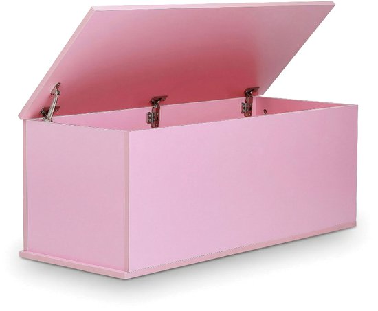 VDD Home – Aufbewahrungskiste – Spielzeugkiste – Deckenkiste – Rosa – Holz – 100 x 40 x 40 cm