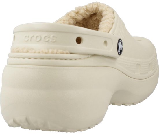 Crocs Classic Platform Lined Clogs, beige, EU 38–39, Damen