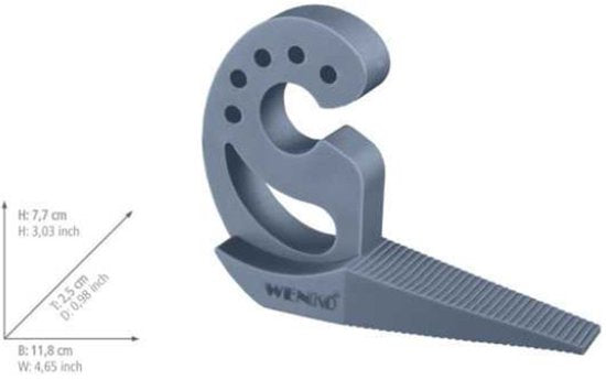 Wenko Türstopper Multi-Stop 11,8 × 7,7 × 2,5 cm TPR Blau