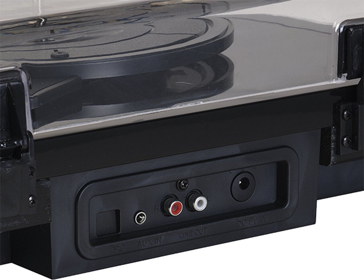 Denver Plattenspieler Dual Bluetooth - Integrierte Lautsprecher - USB - Retro - Holz - VPL230B