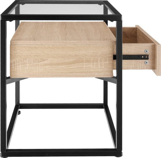 tectake - Nachttisch Preston - Nachttisch 43x45x54,5cm - Industrie hellbraun - 404681